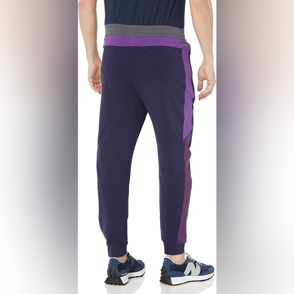 A|X ARMANI EXCHANGE Men's Drawstring French Terry Iridescent Logo Joggers - Picture 6 of 8